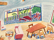 Landscape: Division and Development. Courtesy Sara Kay Gallery. Image copyright: David Hockney
