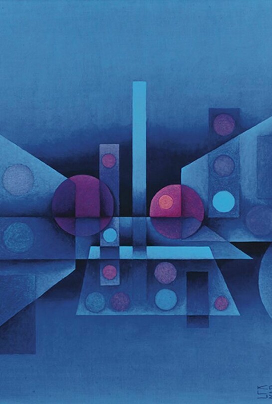 Miguel Kohler-Jan, Tipografismo,1972, oil on canvas, 92 x 73 cm
