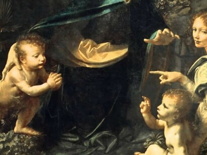 La Vergine delle Rocce, particolare