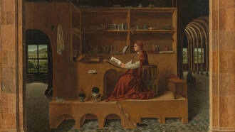 Antonello da Messina, San Jerónimo en su estudio (1474-1475, detalle)