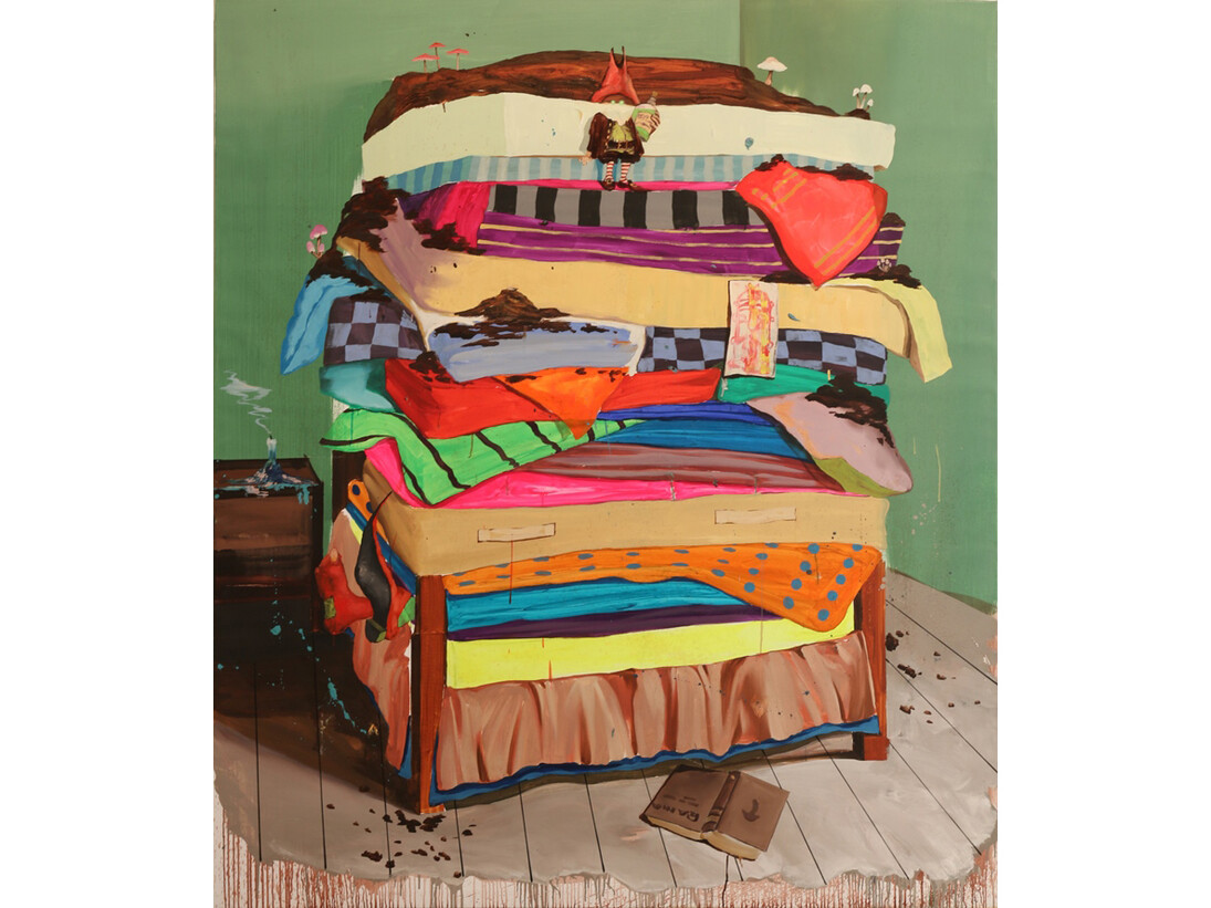 Gama, Gemach II, 2013, Oil on canvas, 82 1/2 x 70 3/4 in (210 x 180 cm)