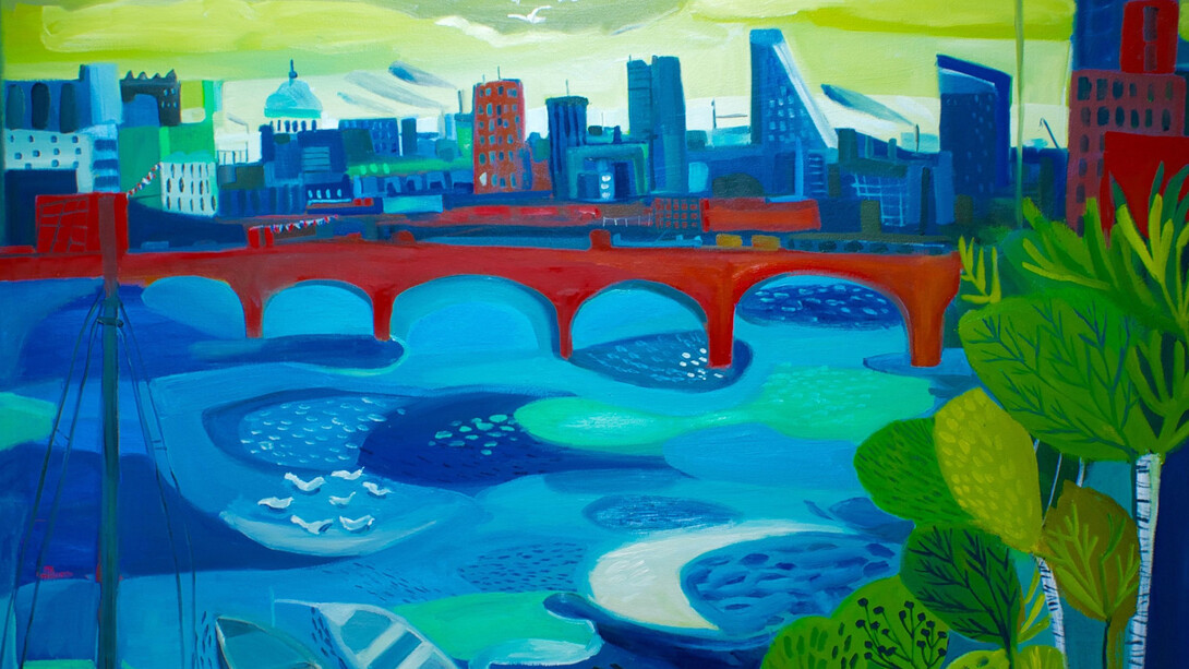 Natalie Rymer, The River that shaped the City,
Oil on Canvas, 120 x 100 cm