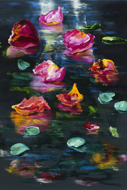 Cornelius Völker, Blüten (Petals) (detail), 2017. Courtesy of Hosfelt Gallery