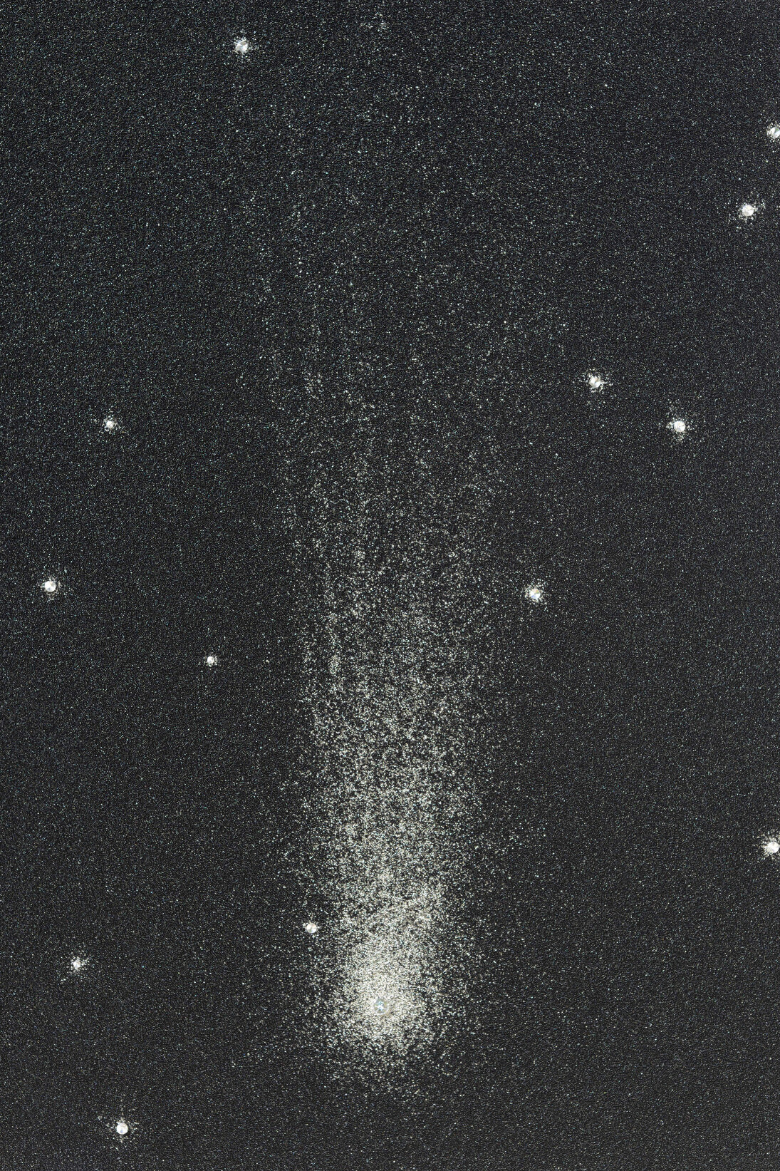 Farhad Moshiri, "Falling Star" 2014, Acrylic, beads and crystal on canvas on board, 76 3/4 x 55 1/8 inches / 195 x 140 cm, Courtesy Galerie Perrotin