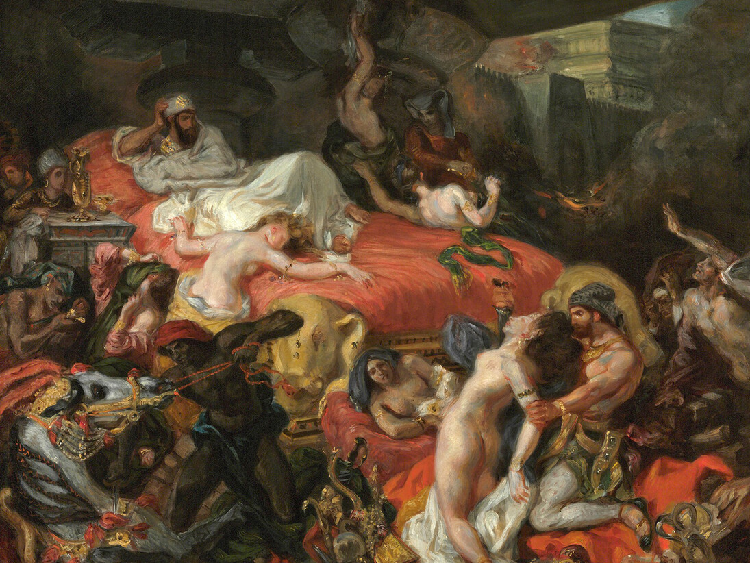 Eugène Delacroix, The Death of Sardanapalus (reduced replica), 1846, Oil on canvas, 73.7 x 82.4 cm © Philadelphia Museum of Art, Pennsylvania, The Henry P. McIlhenny, Collection in memory of Frances P. McIlhenny, 1986 (1986-26-17)