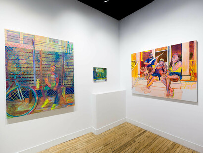Eustace Mamba, Lavender, exhibition view. Courtesy of Paradigm Gallery + Studio