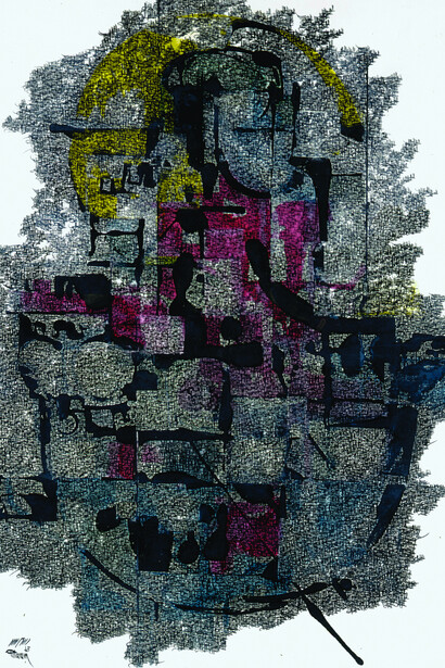 Faramarz Pilaram
Colt 45, 1968
Oil on canvas, 53 x 39 in.
Grey Art Gallery, New York University Art Collection
Gift of Abby Weed Grey, G1975.109