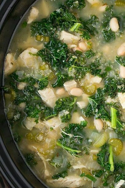 Quinoa, Chicken and Kale Soup