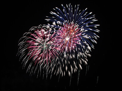 Espectáculo de fuegos artificiales por el fin de año