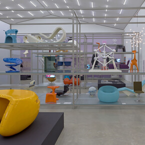 Various artists, Science fiction design. From space age to metaverse, exhibition view. Courtesy of Vitra Design Museum