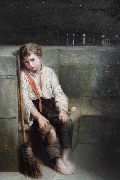 « A London Jo - the end of the day
Date», (1884), E. Mulready