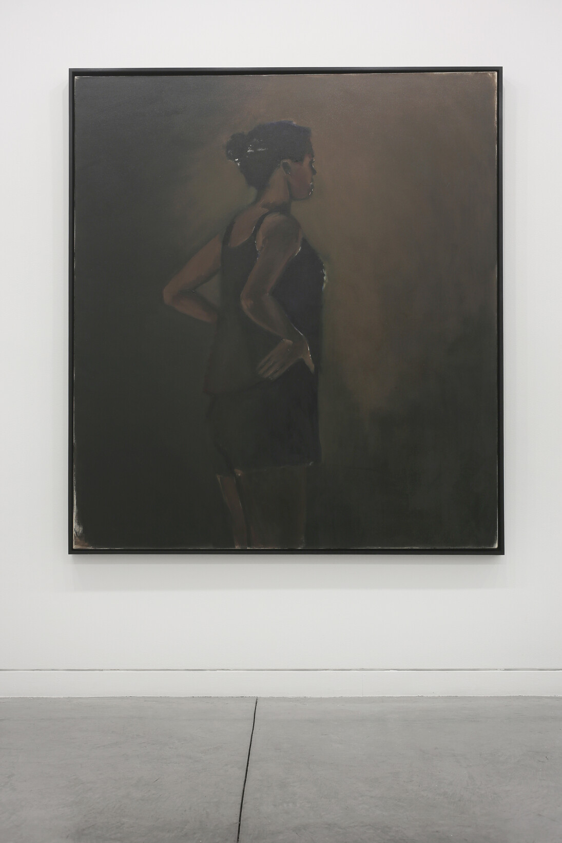 Lynette Yiadom-Boakye, installation view: Butter and Sugar, Sugar and Butter, 2012, Oil on canvas, 184.8 x 165.1 cm, 72 3/4 x 65 in
