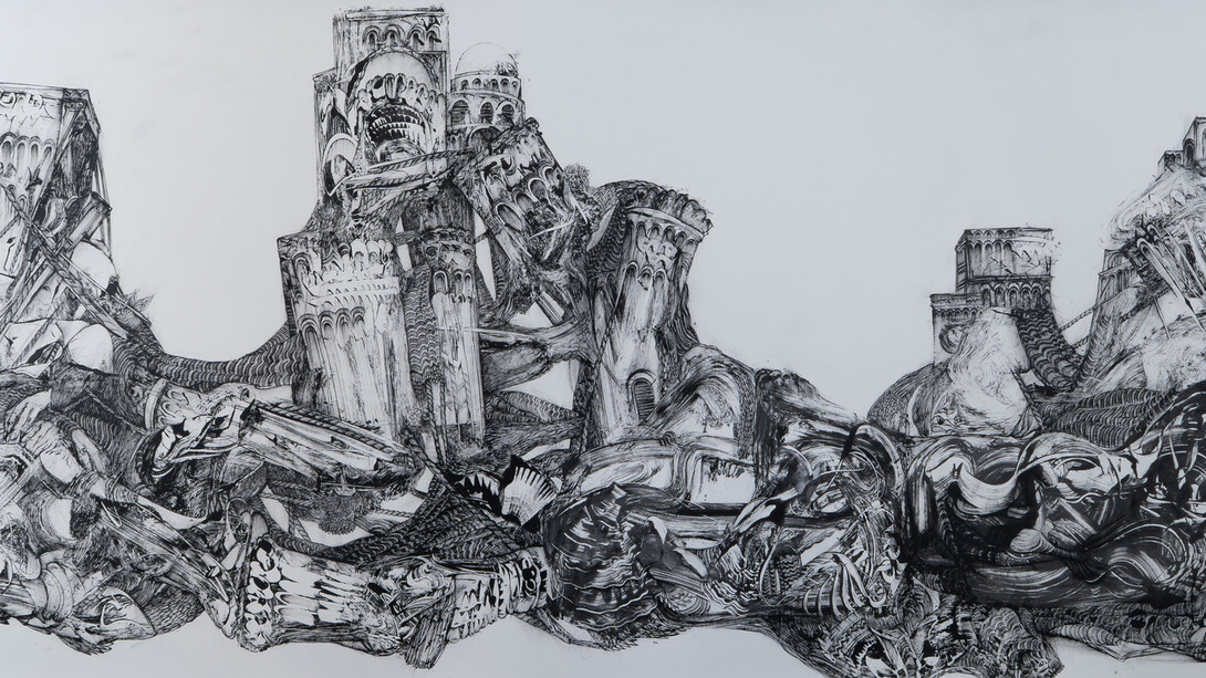 Kevork Mourad, After the quake (detail), 2019. Courtesy of Leila Heller Gallery