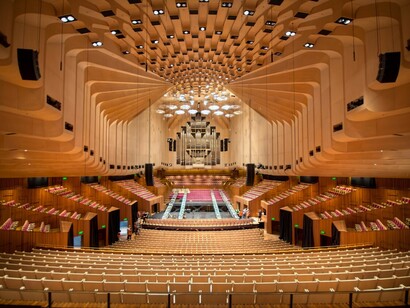 Sydney, Australia. Interior de la ópera