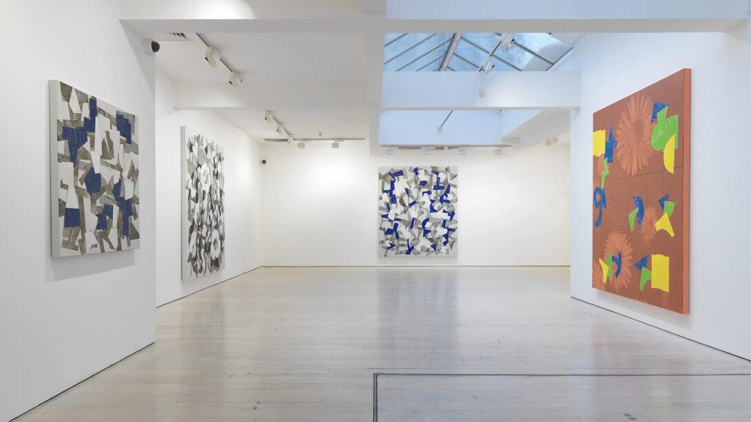 Yves Zurstrassen, exhibition view. Courtesy of Annely Juda Fine Art