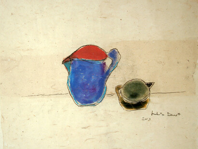 Isabella Ducrot, pastel and pigment on chinese paper, 50 x 52 cm