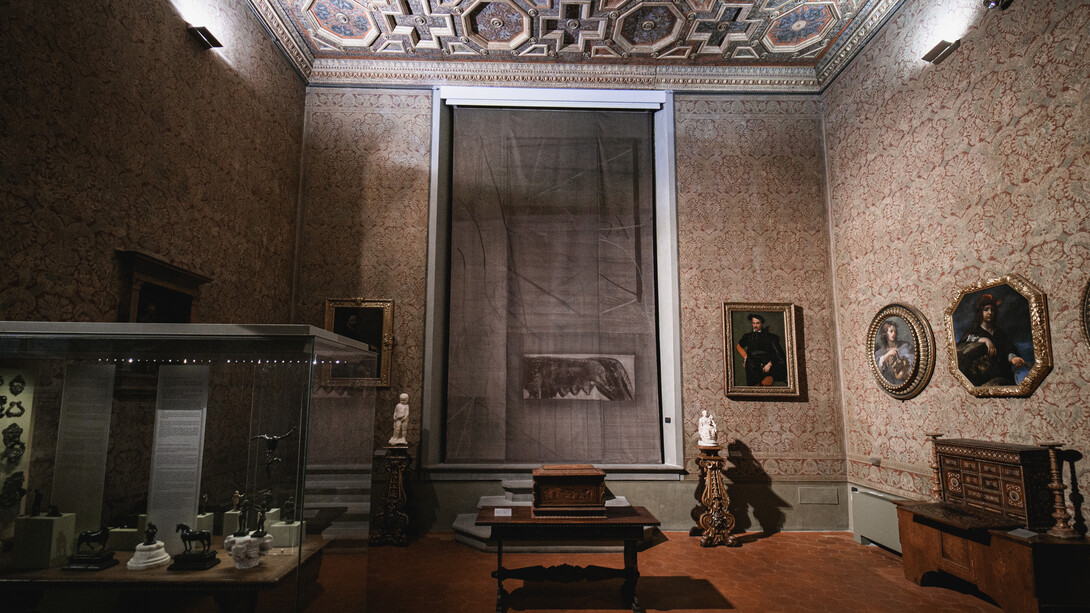 Leonardo Meoni, Gli altri colori purtroppo, sono tutti caduti, exhibition view. Courtesy of Amanita Gallery