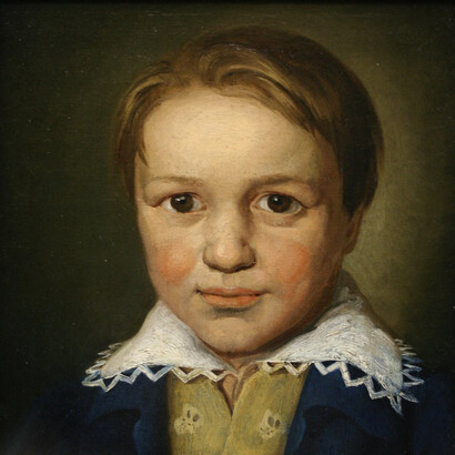 Beethoven por um mestre desconhecido. Um retrato dos 13 anos de idade. Bonn (1783)