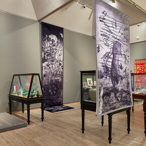 Nusra Latif Qureshi, Birds in far pavilions, exhibition view. Courtesy of the Art Gallery of NSW