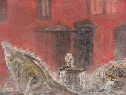 Vedute di Roma in pittura. Nelle sue vedute romane c’è sempre una patina misteriosa, un velo tra la verità oggettiva e quella immaginata