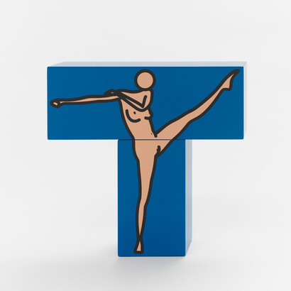 Caterina dancing, blue, © Julian Opie