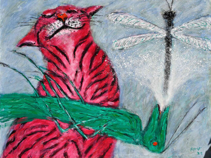 Amit Ambalal, Humming trio (detail), 2025. Courtesy of Sakshi Gallery