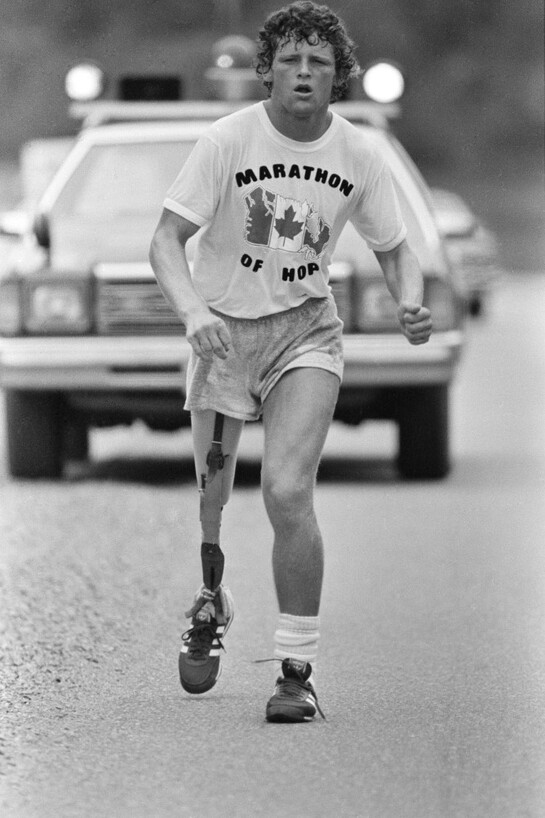Terry Fox. Courtesy of Royal BC Museum