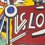 Fernand Léger, Le Tronc d'arbre sur fond jaune [Tree Trunk on Yellow Ground]