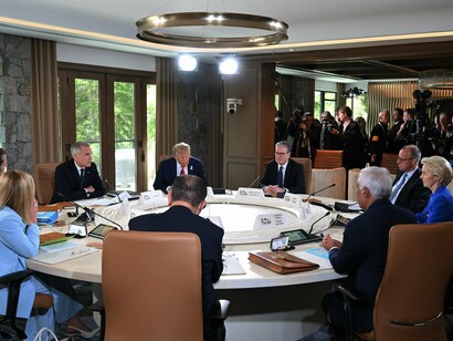G7 Summit held in Canada on June 15, 16, and 17, 2025, when climate change was removed from the agenda