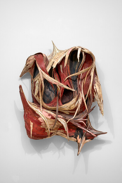 Henrique Oliveira, London works, exhibition view. Courtesy of McClain Gallery