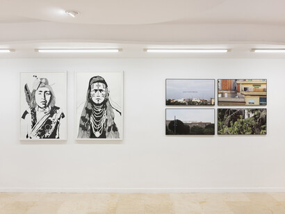 Joaquín Díez-Cascón, 2005-2025. Joaquín Díez-Cascón & ADN Galeria, vista de exhibición. Cortesía de ADN Galeria. Foto por Roberto Ruiz
