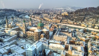 Salisburgo in una giornata d'inverno