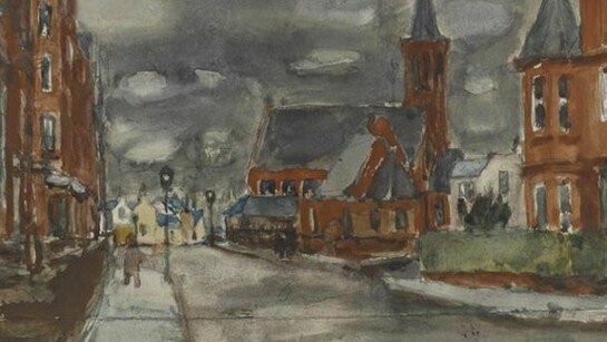 Sir William Gillies, Willowbrae Road, Edinburgh, c.1935, watercolour