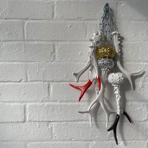 Henrietta Armstrong, Sanctum Futurum: Relics and Forbidden Desires', 2023, installation. Courtesy of the artist and Liminal Gallery