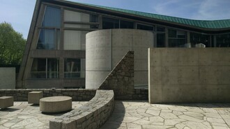 Meditation space designed by Tadao Ando, located at UNESCO Headquarters in Paris