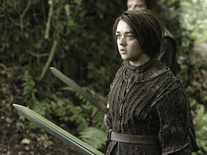 Arya Stark, interpretada por la actriz Maisie Williams