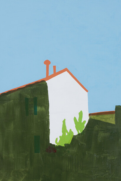 Nobuyuki Takahashi, A Sunny House, 2012, acrylic on canvas, 65.2 × 45.5 cm