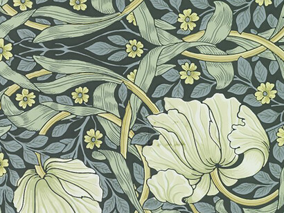 Wallpaper Sample Book 1, page 120: Pimpernel, pattern #85 by Morris & Co
