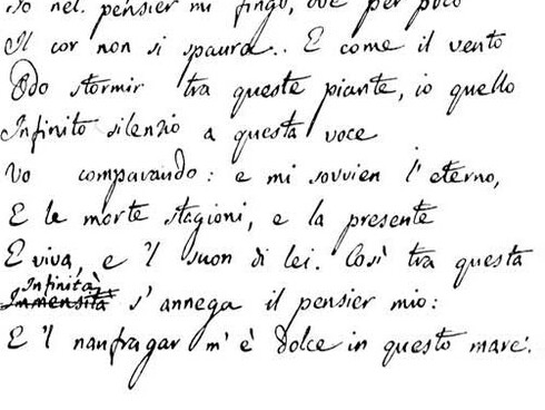 Poesia. D’altronde che cos’è la poesia?L'infinito, Giacomo Leopardi
