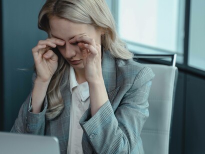 A woman overwhelmed concerning the effort it takes to keep maintain her purpose