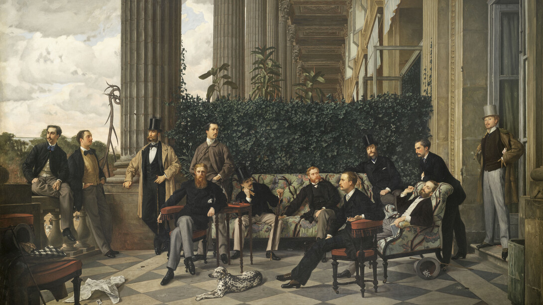 James Tissot, El círculo de la Rue Royale, 1866. Cortesía del Museo Thyssen-Bornemisza