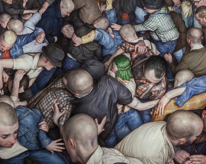 Mosh Pit Paintings 2010 – 2018. Courtesy of StolenSpace Gallery