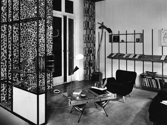 Conversion of 31 Fitzjohn's Avenue, Hampstead, London (1954). Architect: J. N. Aylwin. Photographer: John Pantlin. Credit: Architectural Press Archive / RIBA Library Photographs Collection