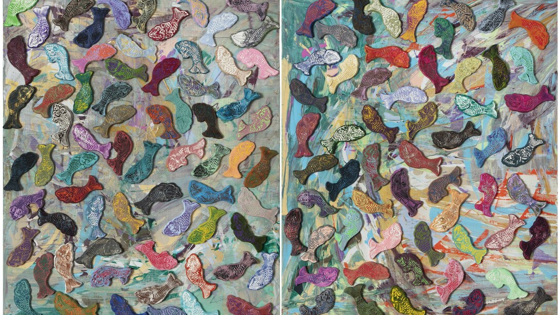 8x Way to Happiness III, 80 x 100cm, Mixed Media