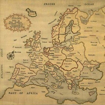 Elizabeth Hawkins, Mappa d'Europa