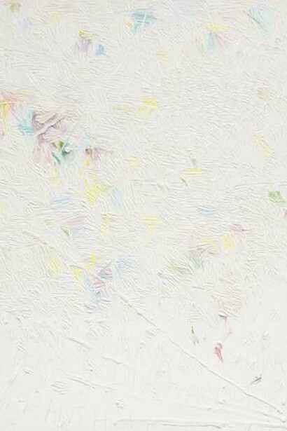 Elegy for whatever (a vibrant holiday), 2016, Oil on linen, 82 x 53 inches  208.3 x 134.6 cm. Courtesy of Marianne Boesky Gallery