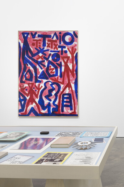 Thomas Scheibitz, Wüste—dschungel/omega und tunnel, exhibition view. Courtesy of Sprüth Magers Gallery