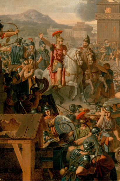 Armand-Charles Caraffe, Metelo levanta el asedio, entre 1793 y 1805 (detalle)