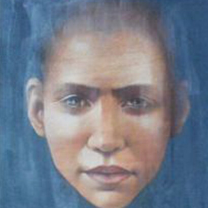 Pierangela Bilotta, Pelle (dettaglio), tecnica mista su legno 45x45