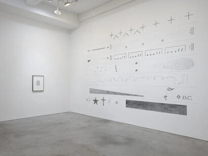 Raven Chacon, Scores for coming storms, exhibition view. Courtesy of Sikkema Malloy Jenkins